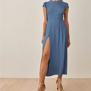 Reformation Gavin Midi Dress - Morning Glory
